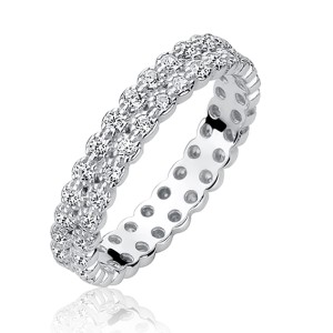 Inel argint cu pietre eternity DiAmanti Z0930A-DIA (Argint 925‰ 2,5 g.)